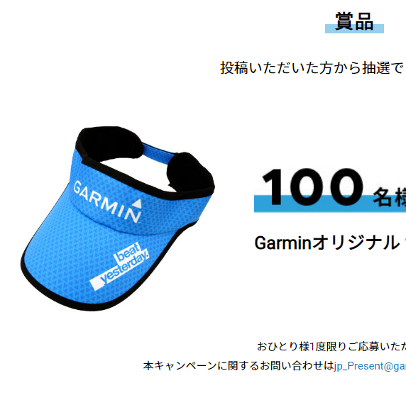 サンバイザー　ガーミン GARMIN サンバイザー ブルー スポーツ